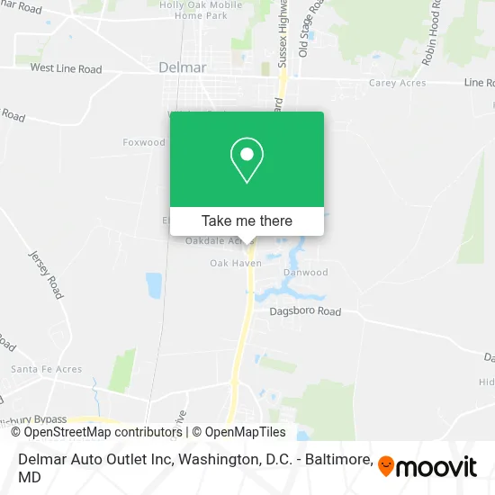 Delmar Auto Outlet Inc map