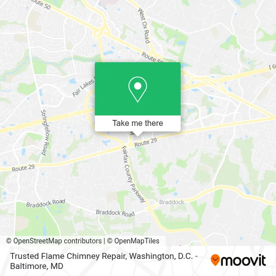 Trusted Flame Chimney Repair map