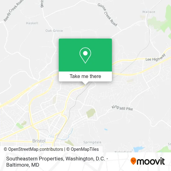 Southeastern Properties map