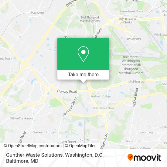 Gunther Waste Solutions map