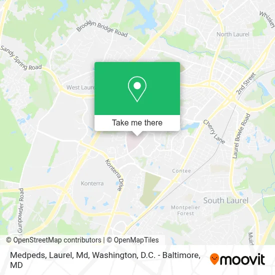 Medpeds, Laurel, Md map
