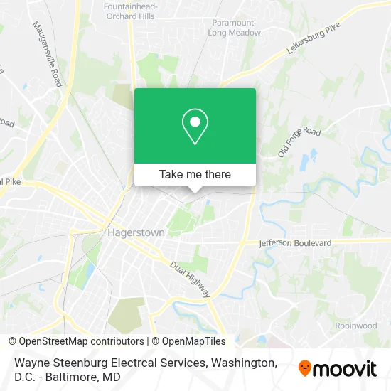 Wayne Steenburg Electrcal Services map