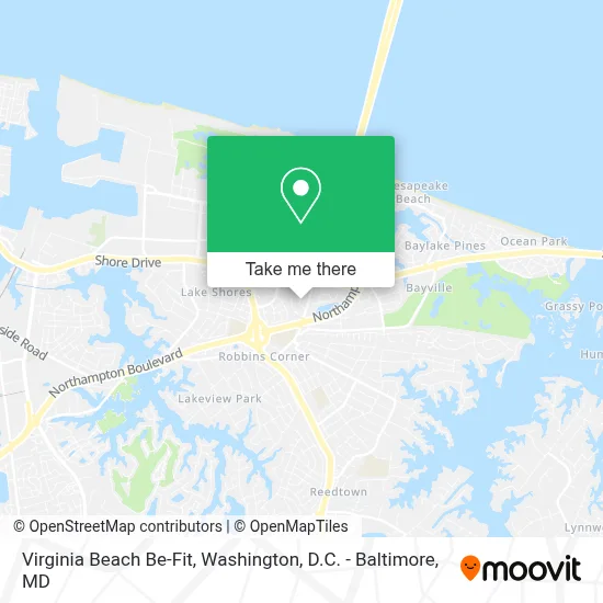 Virginia Beach Be-Fit map
