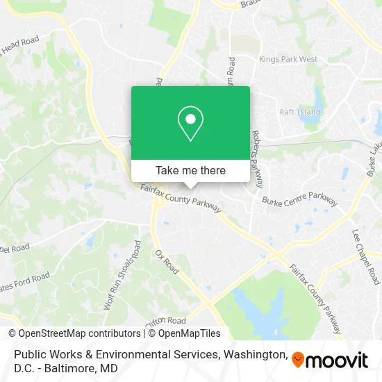 Public Works & Environmental Services map