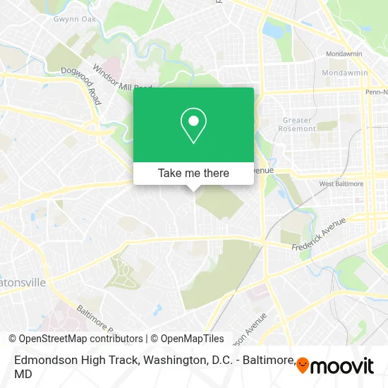 Edmondson High Track map
