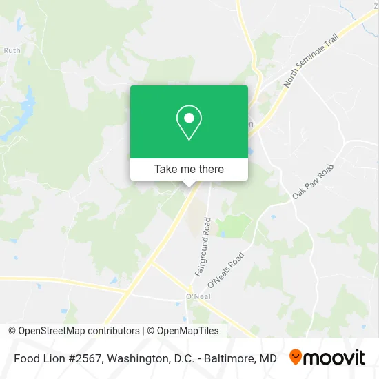 Food Lion #2567 map