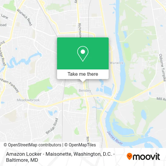 Amazon Locker - Maisonette map