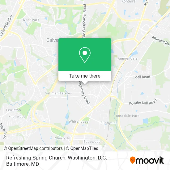 Refreshing Spring Church map