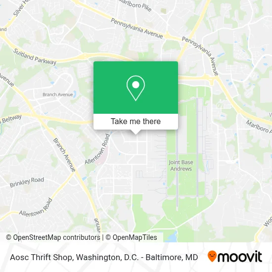 Aosc Thrift Shop map