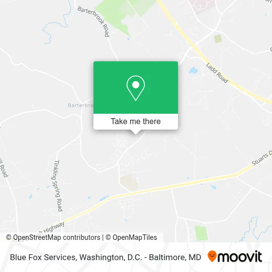 Blue Fox Services map