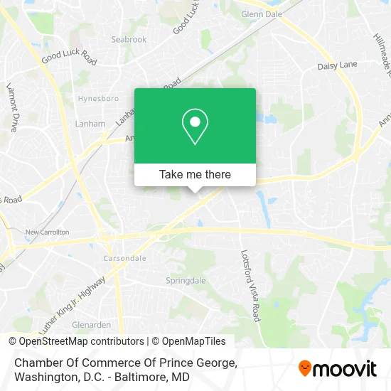 Chamber Of Commerce Of Prince George map