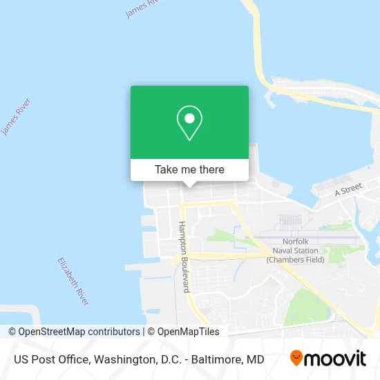 Us Post Office map