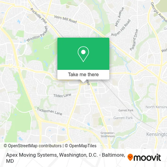Apex Moving Systems map