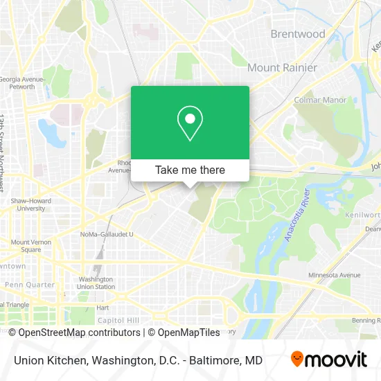 Union Kitchen map