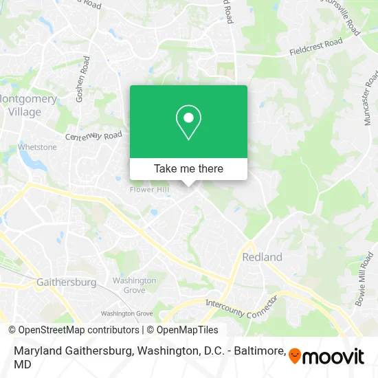 Maryland Gaithersburg map