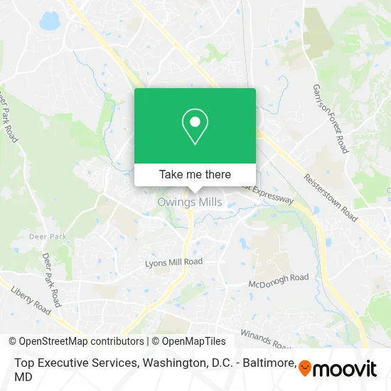 Top Executive Services map