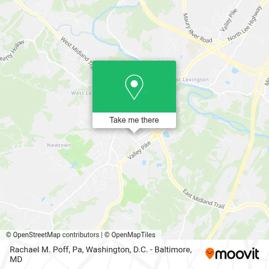 Rachael M. Poff, Pa map