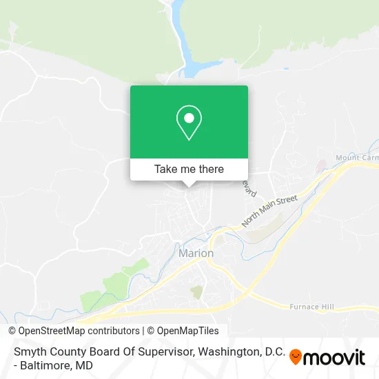 Smyth County Board Of Supervisor map