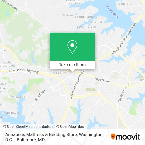 Annapolis Mattress & Bedding Store map