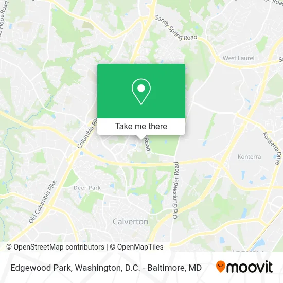 Edgewood Park map