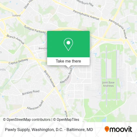 Pawly Supply map