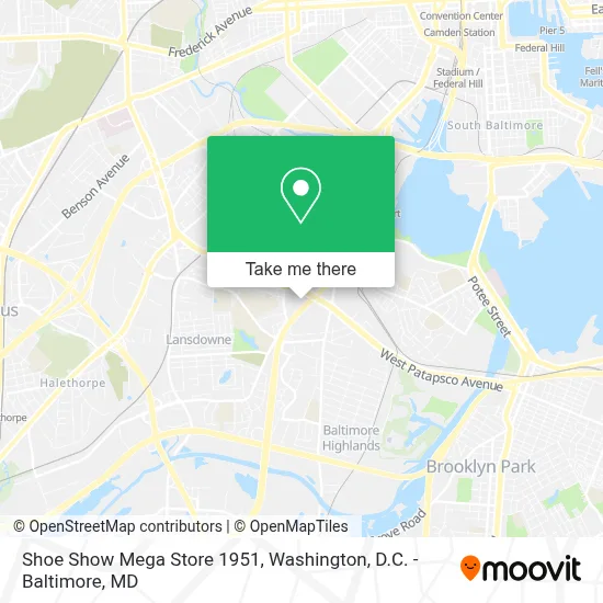 Shoe Show Mega Store 1951 map
