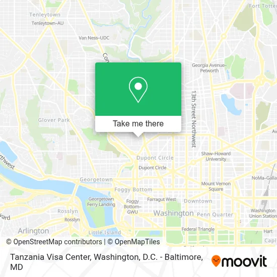 Tanzania Visa Center map