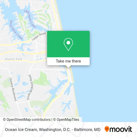 Ocean Ice Cream map