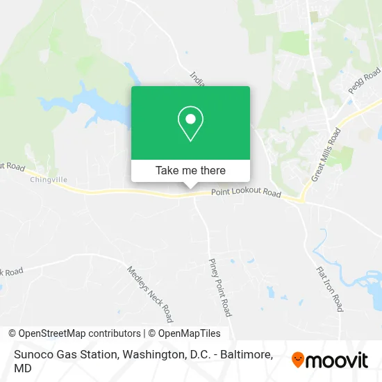 Sunoco Gas Station map