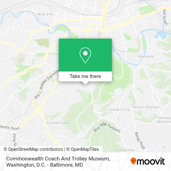 Commonwealth Coach And Trolley Museum map