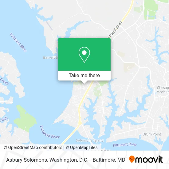Asbury Solomons map