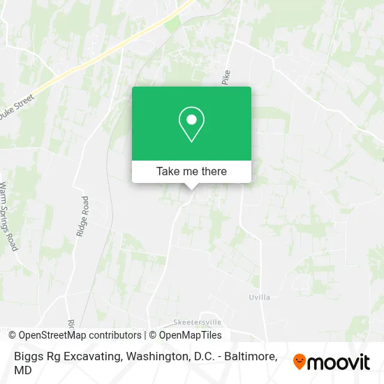 Biggs Rg Excavating map
