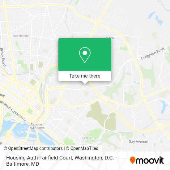 Housing Auth-Fairfield Court map