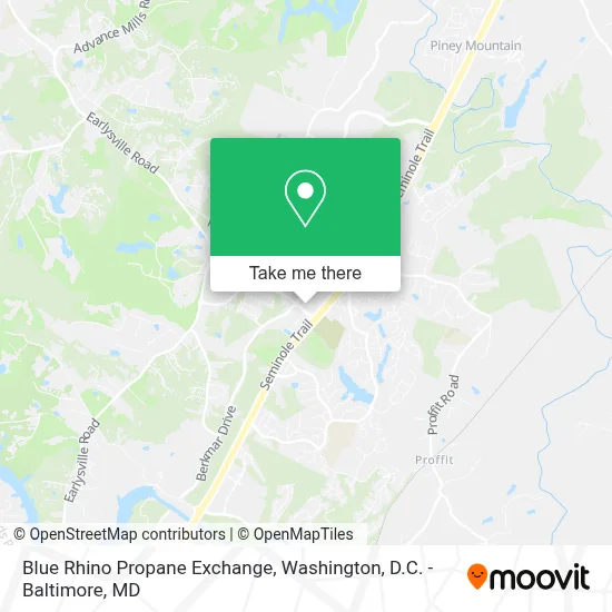 Blue Rhino Propane Exchange map