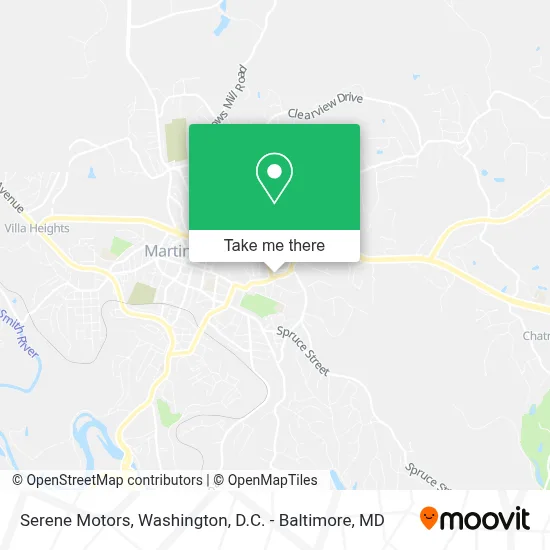 Serene Motors map