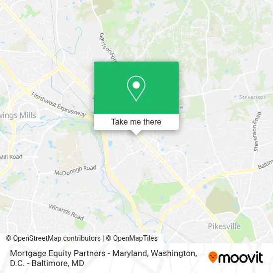 Mortgage Equity Partners - Maryland map