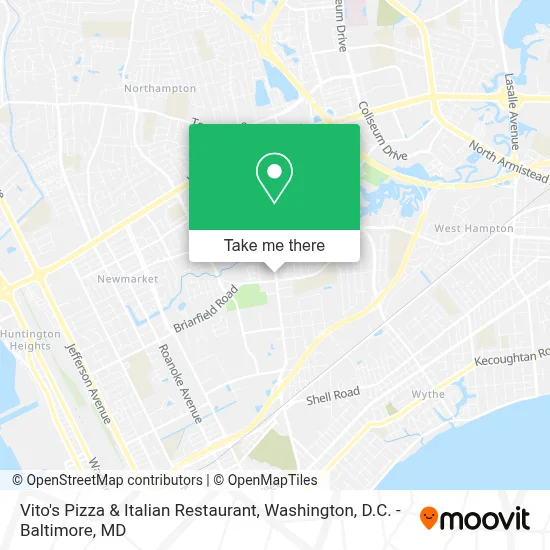 Vito's Pizza & Italian Restaurant map