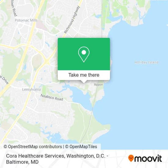Cora Healthcare Services map