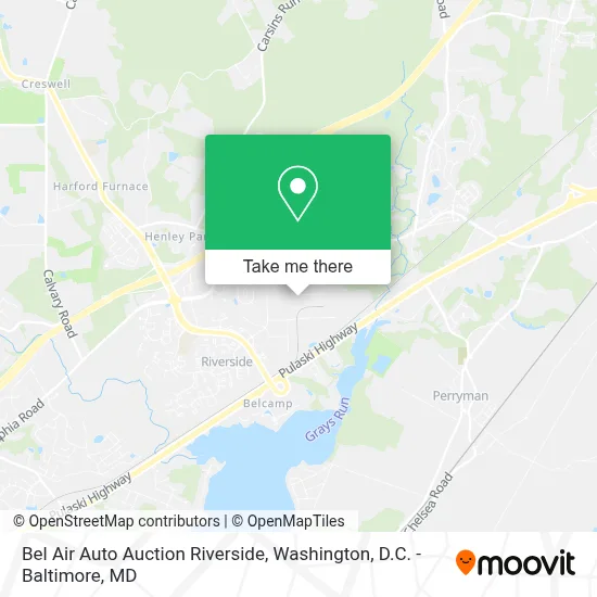 Bel Air Auto Auction Riverside map