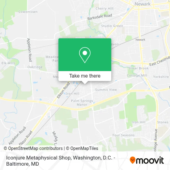 Iconjure Metaphysical Shop map
