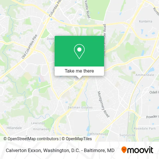 Calverton Exxon map