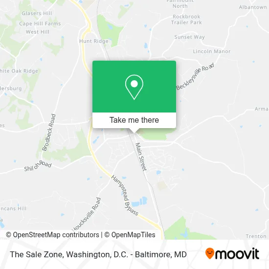 The Sale Zone map