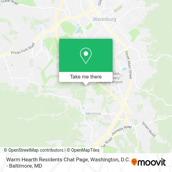 Warm Hearth Residents Chat Page map
