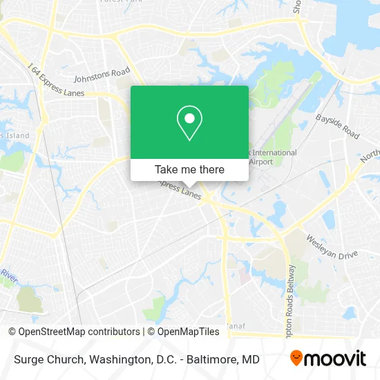 Surge Church map