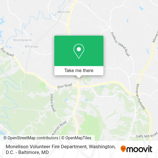 Monelison Volunteer Fire Department map