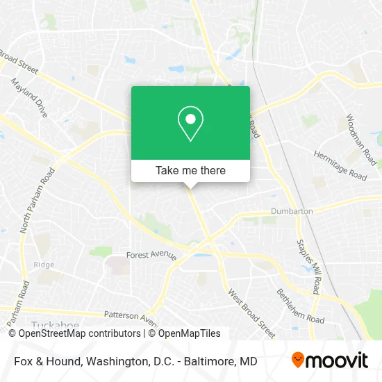 Fox & Hound map
