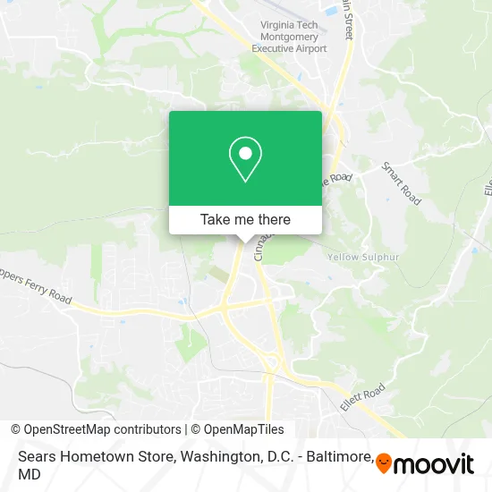 Sears Hometown Store map
