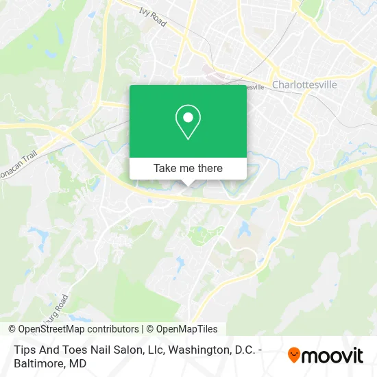 Tips And Toes Nail Salon, Llc map