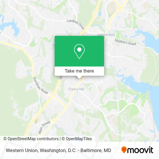 Western Union map