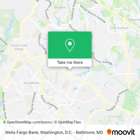 Wells Fargo Bank map